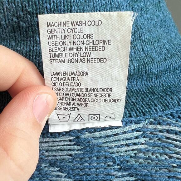 Vintage Erika & Co blue white and black striped patterned collared zip up jacket - Picture 5 of 9